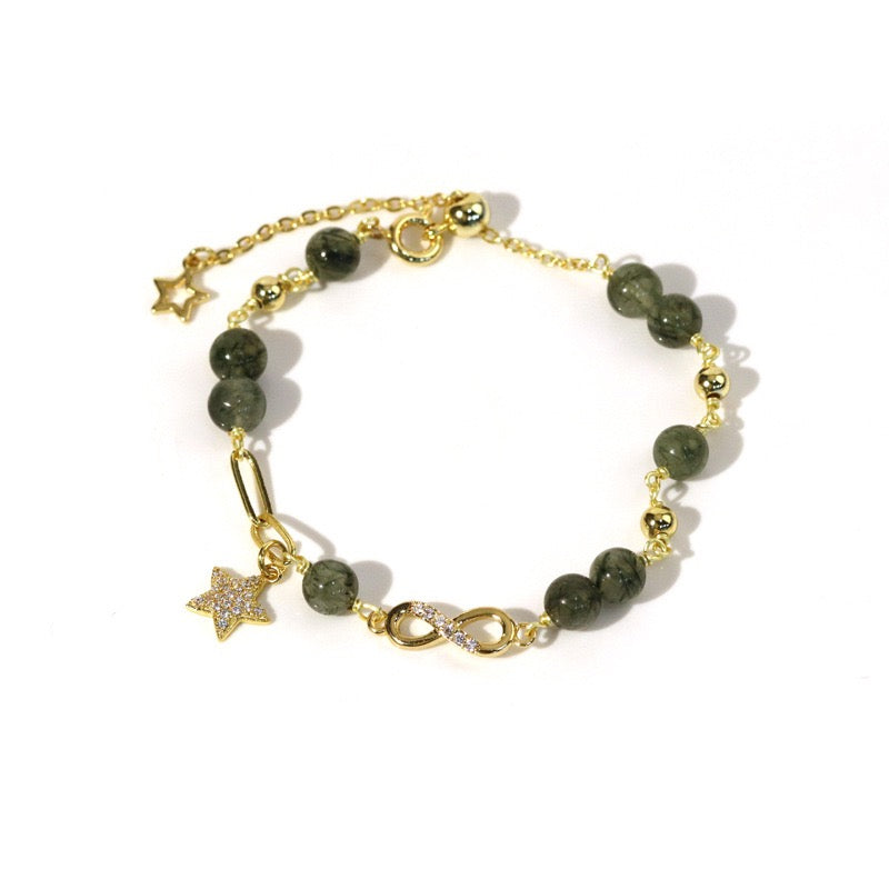 Natural Quartz Crystal Star Bracelet