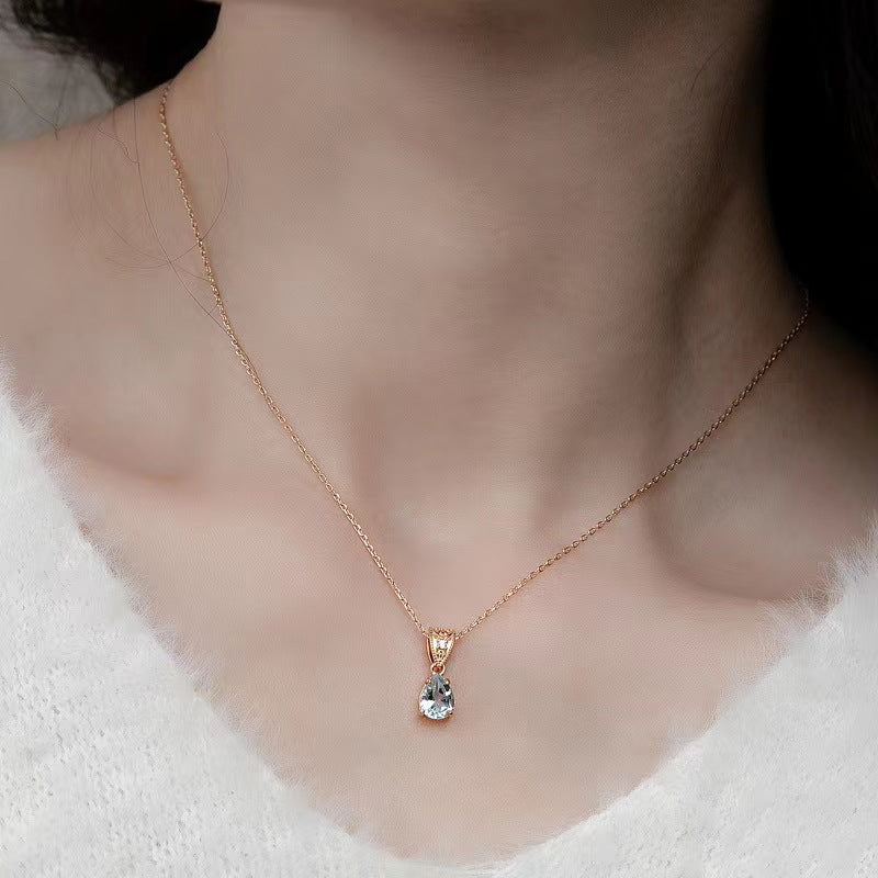 Natural Topaz Ice Dew Necklace