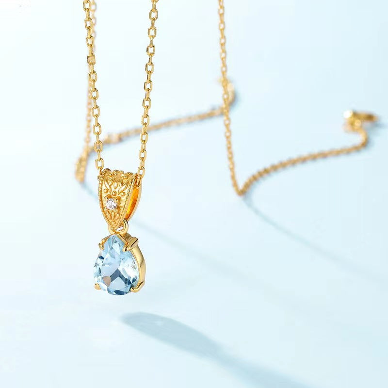 Natural Topaz Ice Dew Necklace