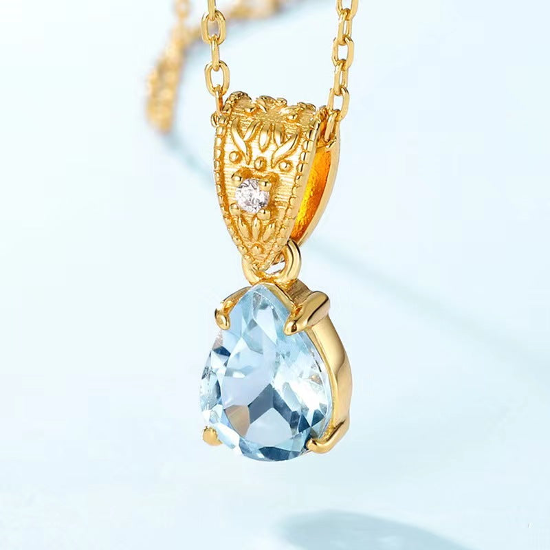 Natural Topaz Ice Dew Necklace