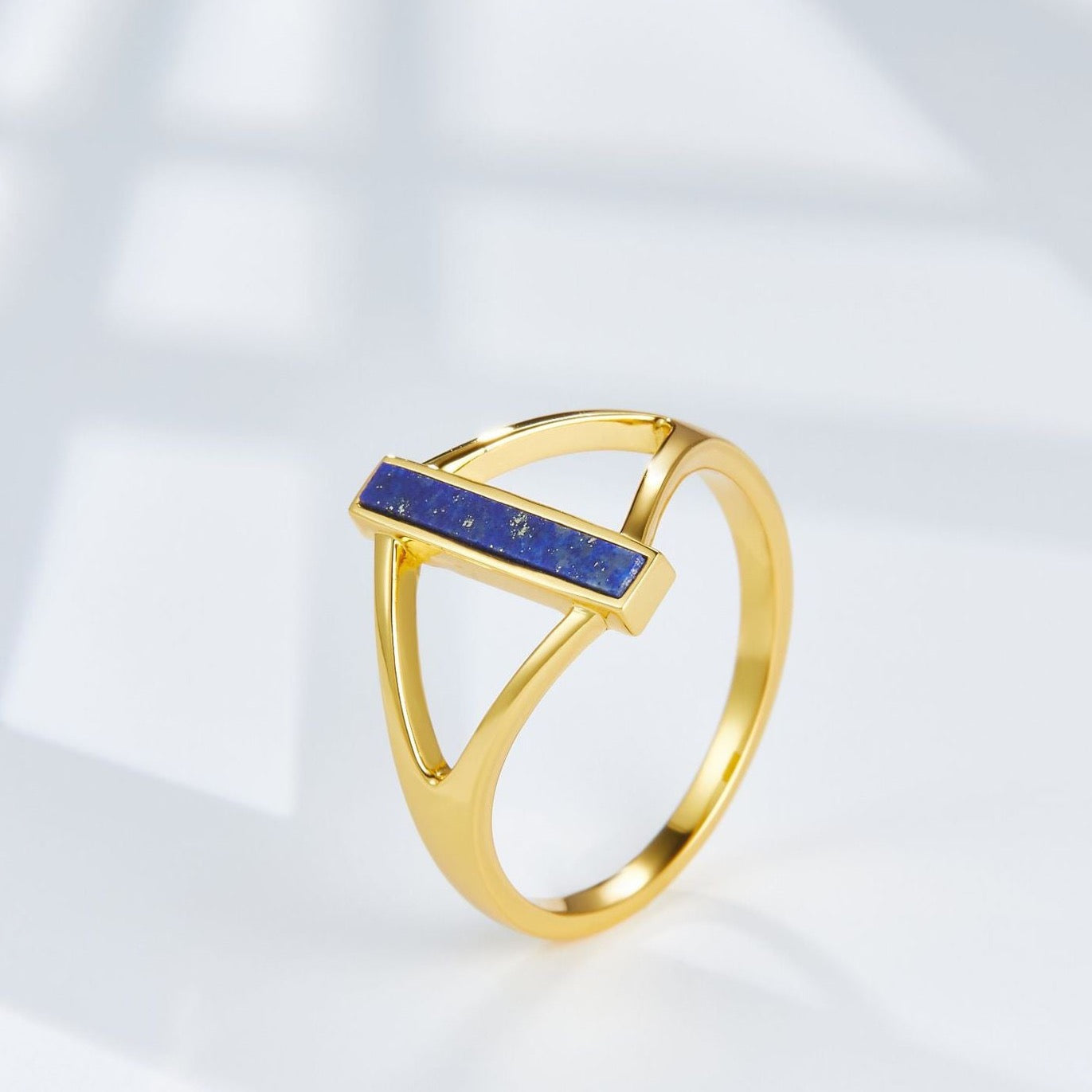 Natural Lapis Lazuli Lizard Eye Ring