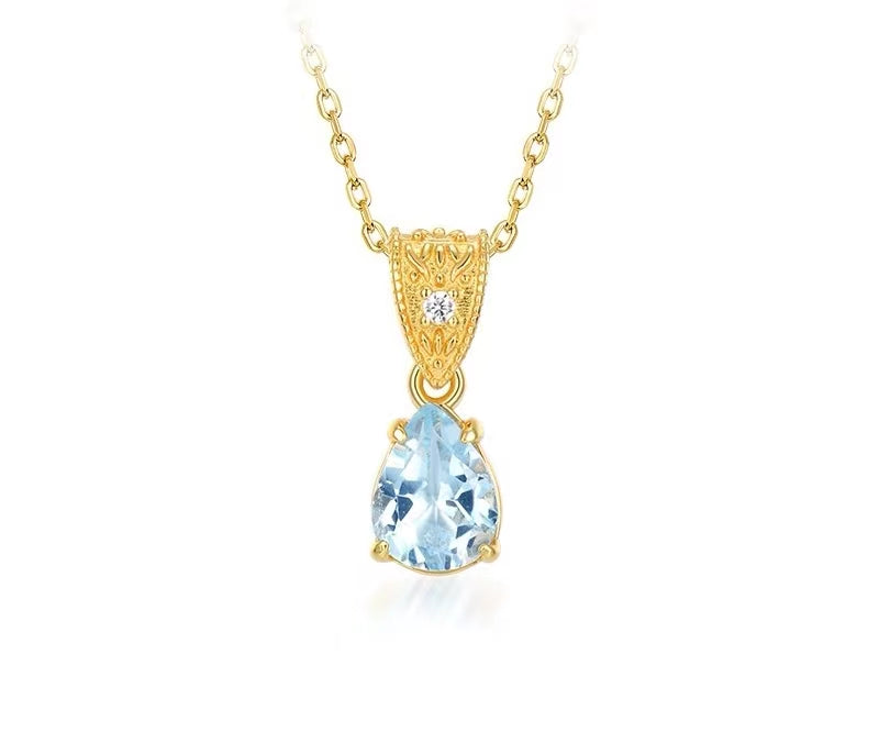 Natural Topaz Ice Dew Necklace