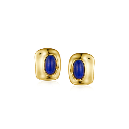 Natural Lapis Lazuli Classic Blue Light Earrings