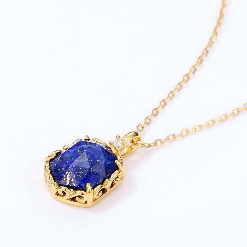 Natural Lapis Lazuli Ocean Love Necklace