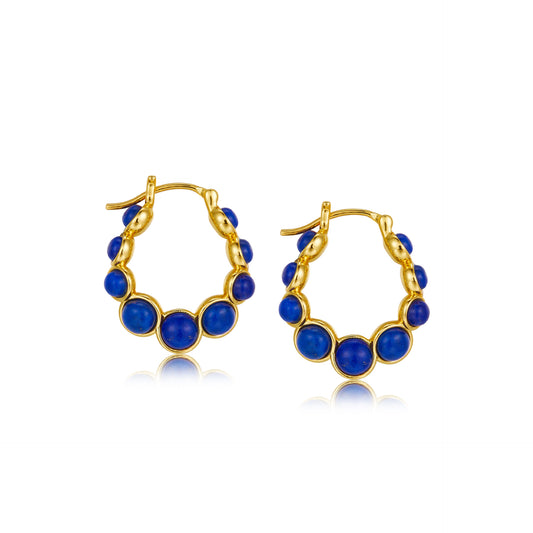 Natural Lapis Lazuli Summer Grapes Earrings