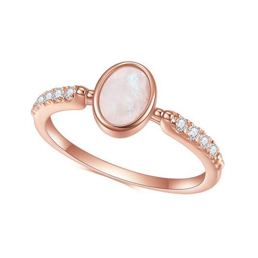 Natural Moonstone Moon Lake Ring