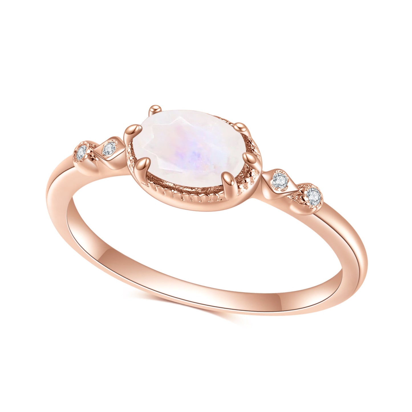 Natural Moonstone Candy Queen Ring