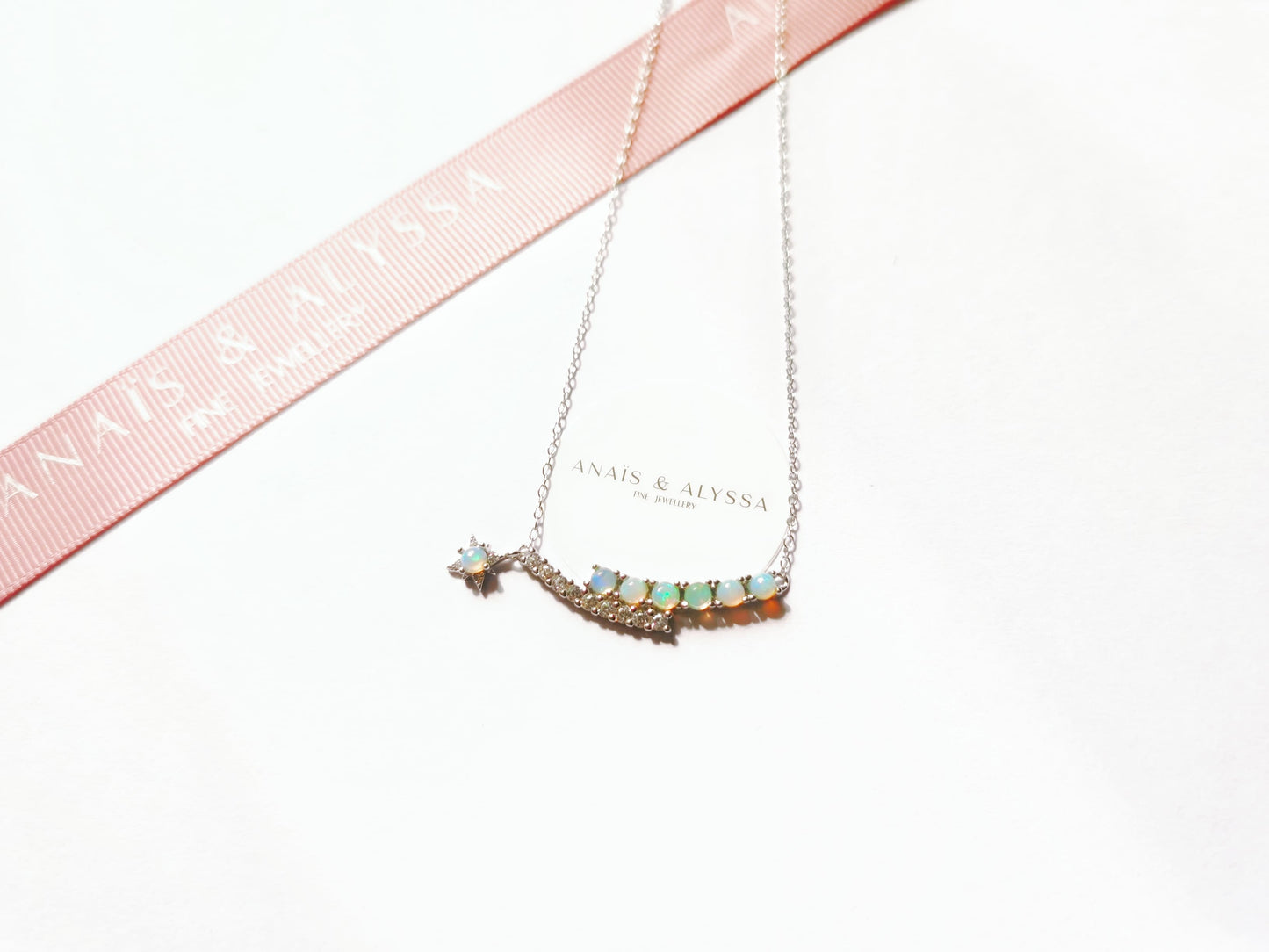 Natural Opal Sky Meteor Necklace