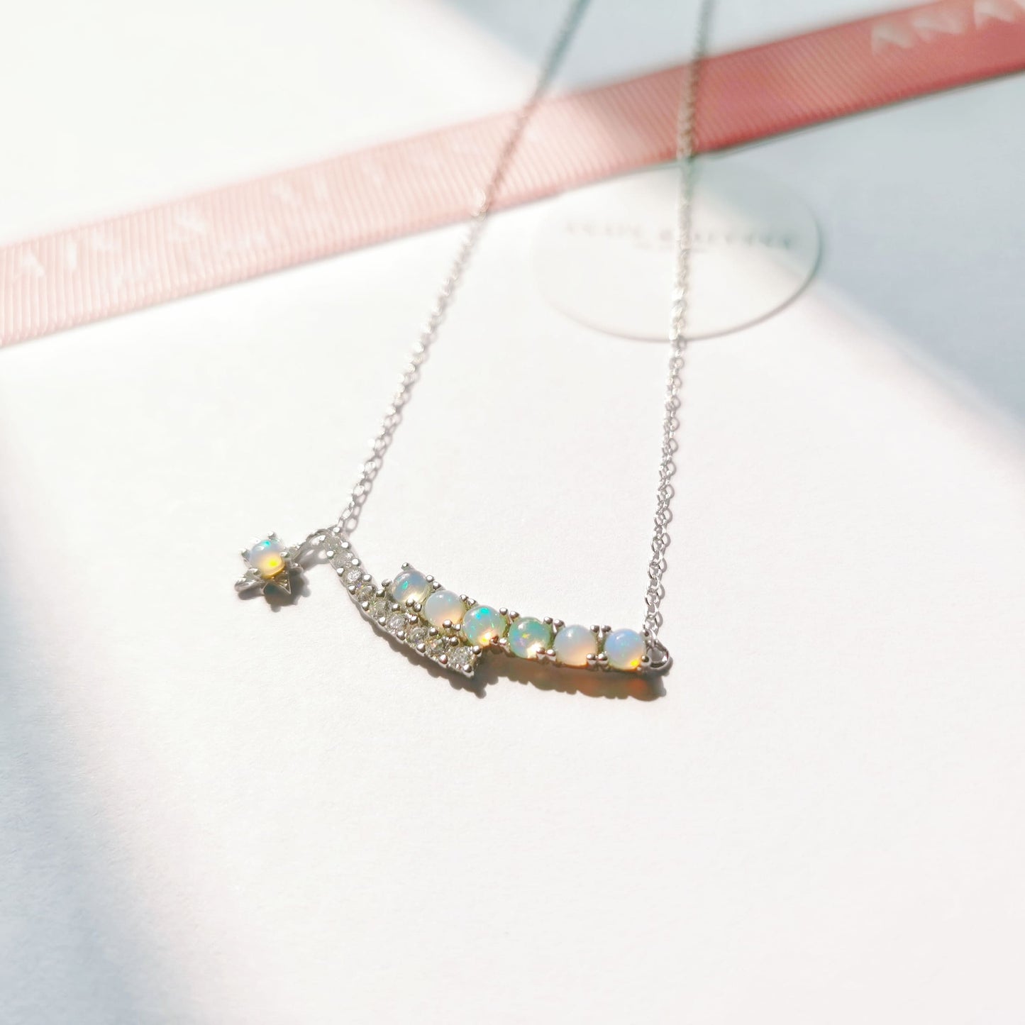 Natural Opal Sky Meteor Necklace